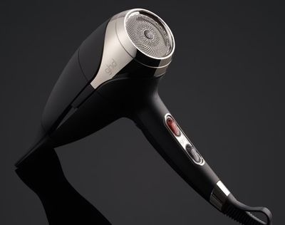 PHON GHD HELIOS BLACK + DIFFUSORE GHD HELIOS +PIASTRA GHD GOLD + LACCA GHD + BORSA GHD