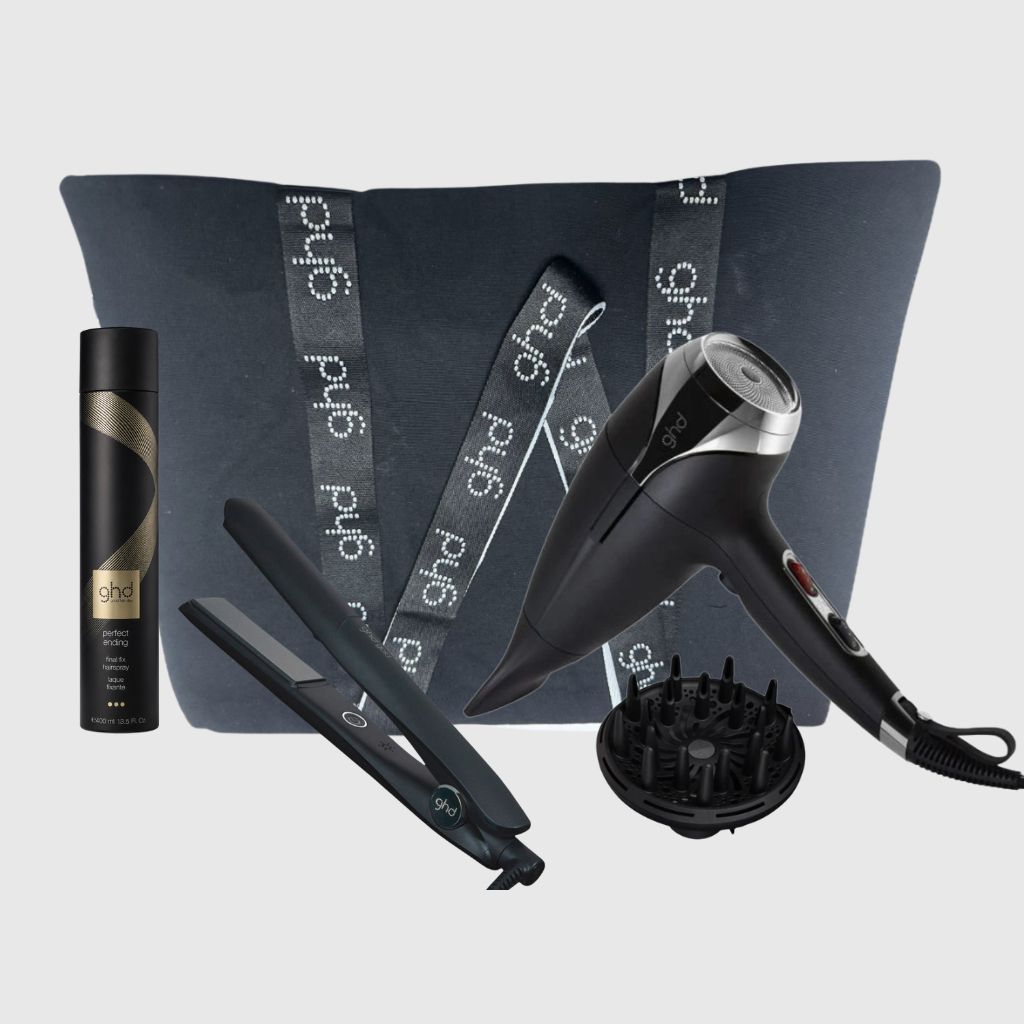 PHON GHD HELIOS BLACK 2200 WATT + DIFFUSORE GHD HELIOS +PIASTRA GHD GOLD + LACCA GHD + BORSA GHD PHON GHD HELIOS BLACK 2200 WATT + DIFFUSORE GHD HELIOS +PIASTRA GHD GOLD + LACCA GHD + BORSA GHD