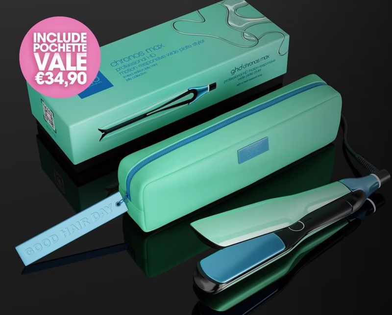 PIASTRA GHD CHRONOS MAX STYLER (LAMELLE 43 MM) JELLY MINT CON POCHETTE