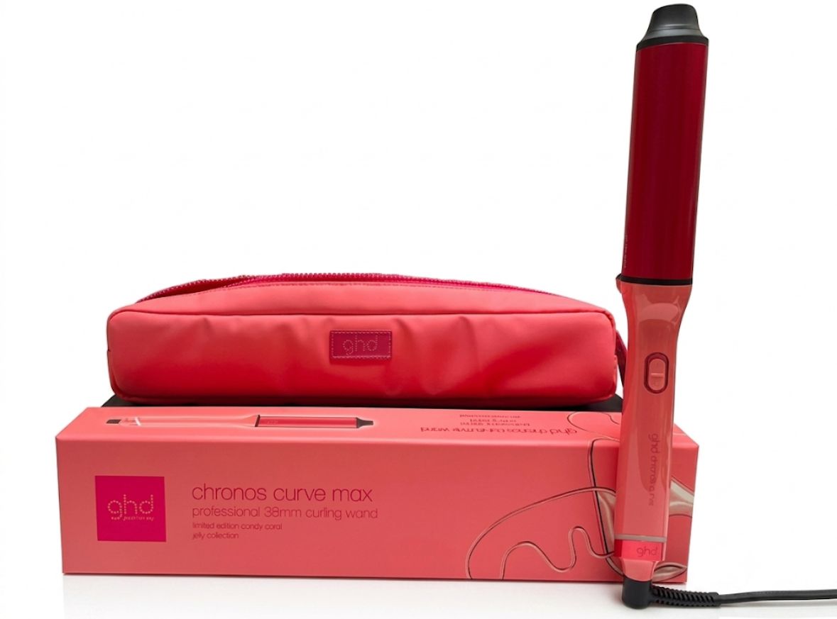 ARRICCIACAPELLI GHD CHRONOS CURVE MAX WAND 38 MM PER ONDE MORBIDE E NATURALI CANDY CORAL CON POCHETTE ARRICCIACAPELLI GHD CHRONOS CURVE MAX WAND 38 MM PER ONDE MORBIDE E NATURALI CANDY CORAL CON POCHETTE