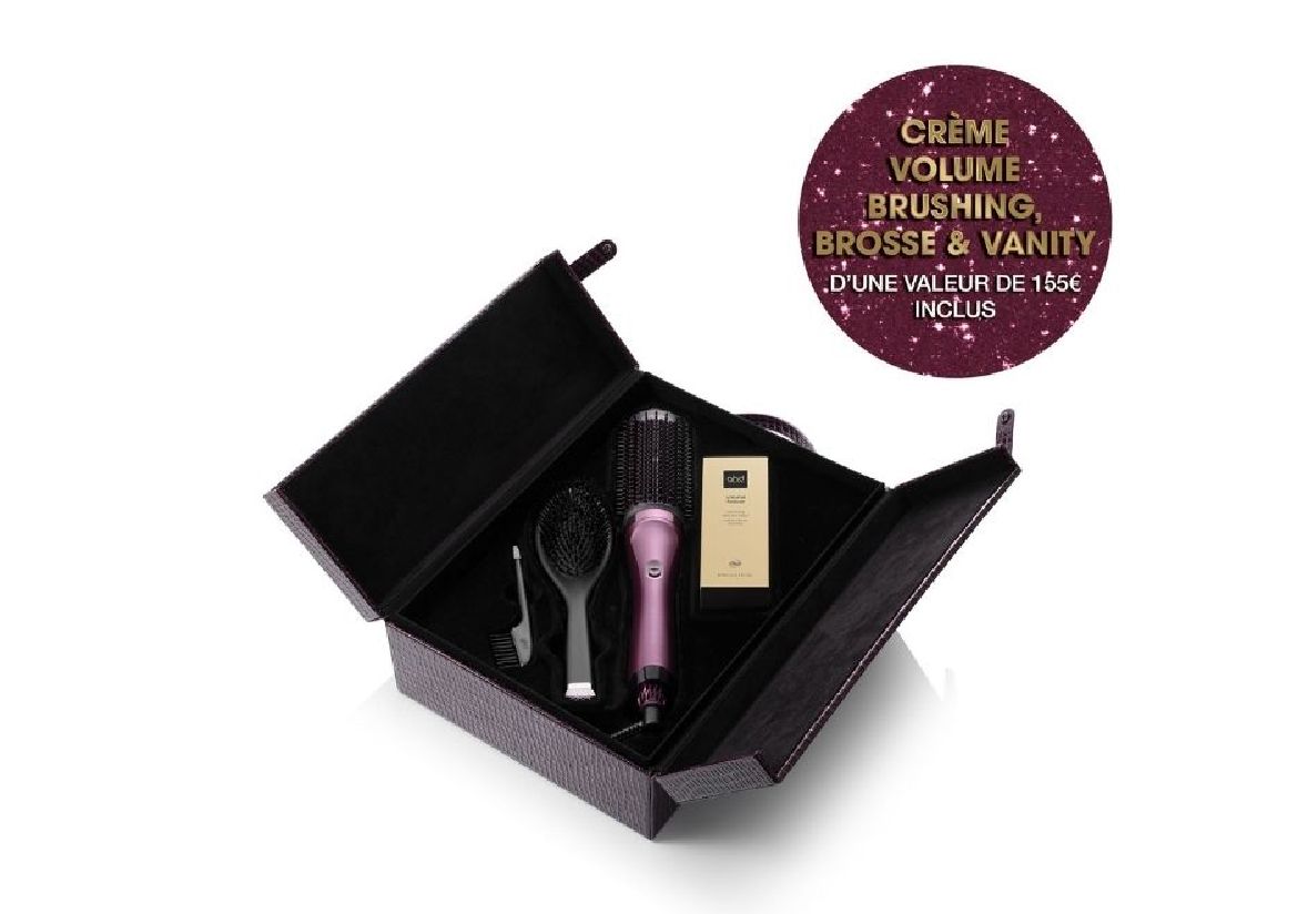 SPAZZOLA ASCIUGACAPELLI 2 IN 1 GHD DUET BLOW DRY GIFT SET CHERRY CHIC