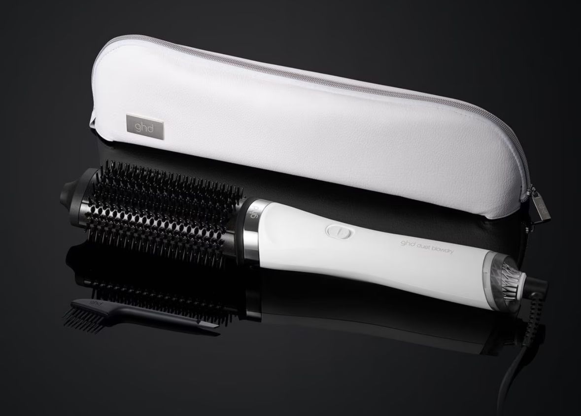 SPAZZOLA GHD DUET BLOW DRY BIANCA 2 IN 1 ASCIUGACAPELLI CON POCHETTE E PETTININO SPAZZOLA GHD DUET BLOW DRY BIANCA 2 IN 1 ASCIUGACAPELLI CON POCHETTE E PETTININO