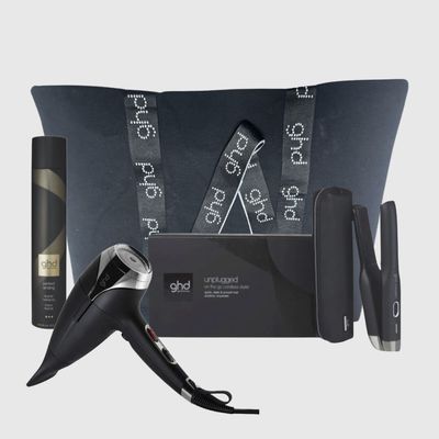 KIT GHD PIASTRA GHD UNPLUGGED SENZA FILI CON POCHETTE + PHON GHD HELIOS + LACCA GHD PERFECT ENDING+BORSA GHD KIT GHD PIASTRA GHD UNPLUGGED SENZA FILI CON POCHETTE + PHON GHD HELIOS + LACCA GHD PERFECT ENDING+BORSA GHD