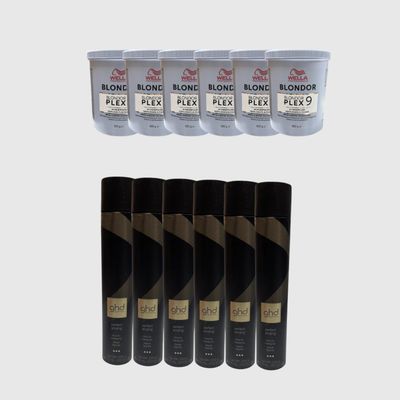 NEW BLONDORPLEX WELLA X 6 PZ + LACCA GHD PERFECT ENDING 400 ML X 6 PZ NEW BLONDORPLEX WELLA X 6 PZ + LACCA GHD PERFECT ENDING 400 ML X 6 PZ