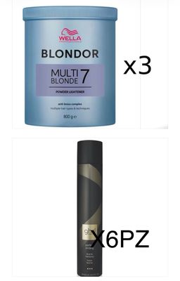 DECOLORANTE WELLA 800 GR BLONDORX3 PZ + LACCA GHD SPRAY PERFECT ENDING X 6 PZ DECOLORANTE WELLA 800 GR BLONDORX3 PZ + LACCA GHD SPRAY PERFECT ENDING X 6 PZ