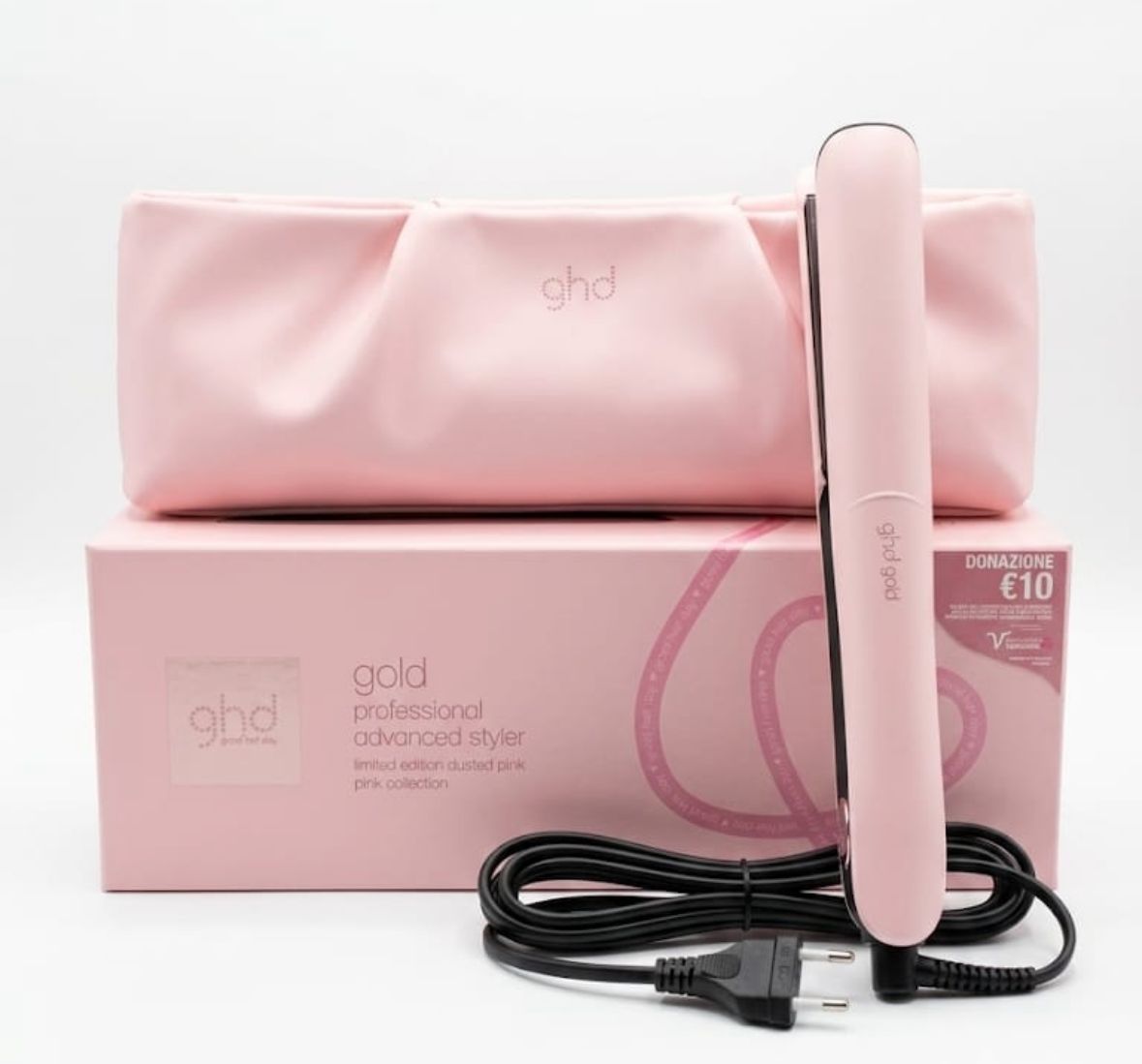 PIASTRA GHD GOLD DUSTED PINK CON POCHETTE INCLUSA PIASTRA GHD GOLD DUSTED PINK CON POCHETTE INCLUSA