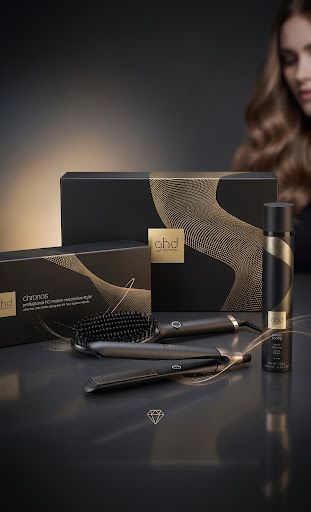 KIT GHD CON PIASTRA GHD CHRONOS NERA + SPAZZOLA ELETTRICE GLIDE+ IN OMAGGIO LACCA GHD PERFECT ENDING KIT GHD CON PIASTRA GHD CHRONOS NERA + SPAZZOLA ELETTRICE GLIDE+ IN OMAGGIO LACCA GHD PERFECT ENDING