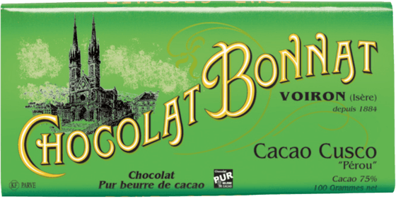 Bonnat - Tablette - Cacao Cusco Pérou 75%