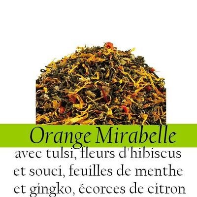 Thé Vert - Orange & mirabelle