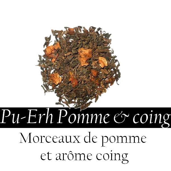 Thé Noir - Pu Erh -Pomme/coing