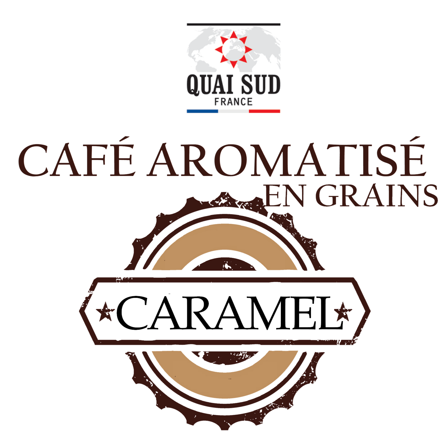 Café Aromatisé en Grains - CARAMEL