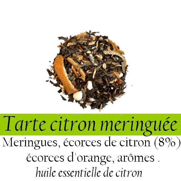 Thé Vert - Tarte citron meringuée