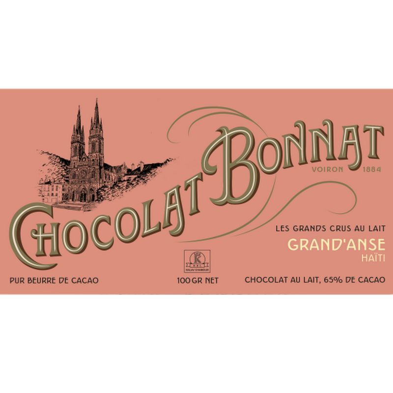 Bonnat - Tablette  - Grande Anse  (lait 65%)