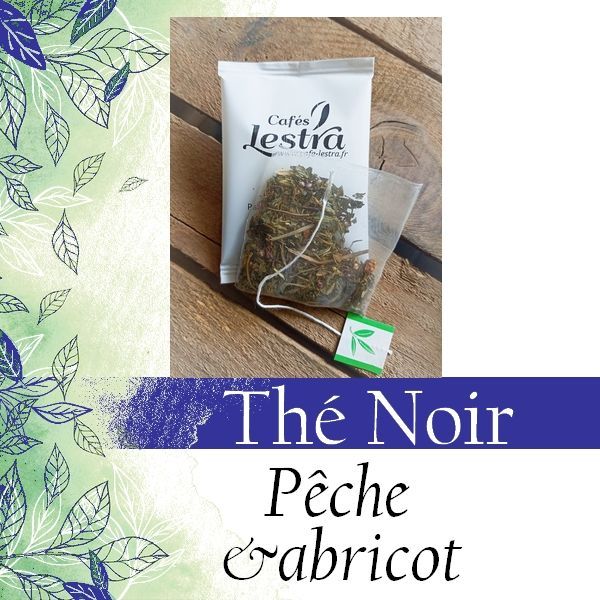 Thé noir en sachet - Pêche & abricot