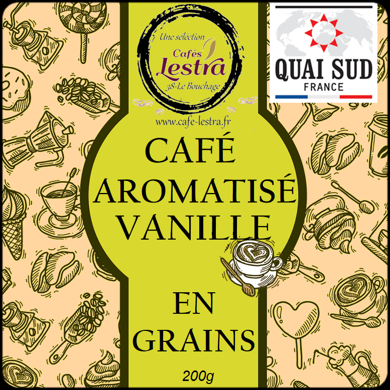 Café Aromatisé en Grains  - VANILLE