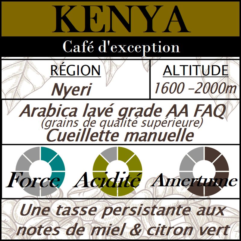 Café d'exception - KENYA Nyeri