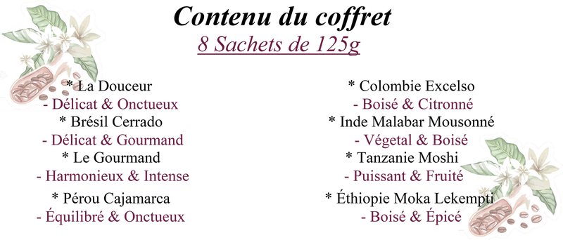 "Coffret découverte" -En grains