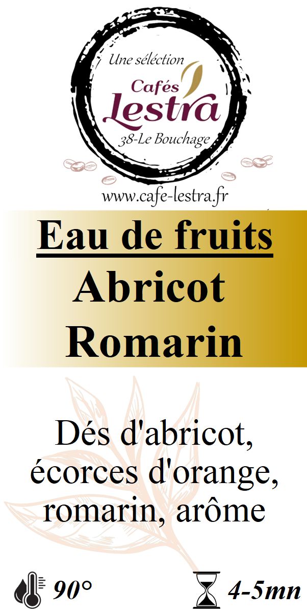 Eau de fruits -abricot & romarin Eau de fruits -abricot & romarin