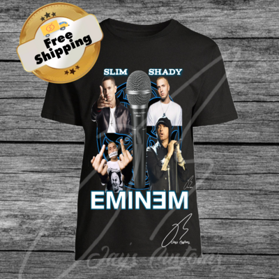 Eminem Custom Graphic T-Shirt/Hip Hop Legend/Slim Shady