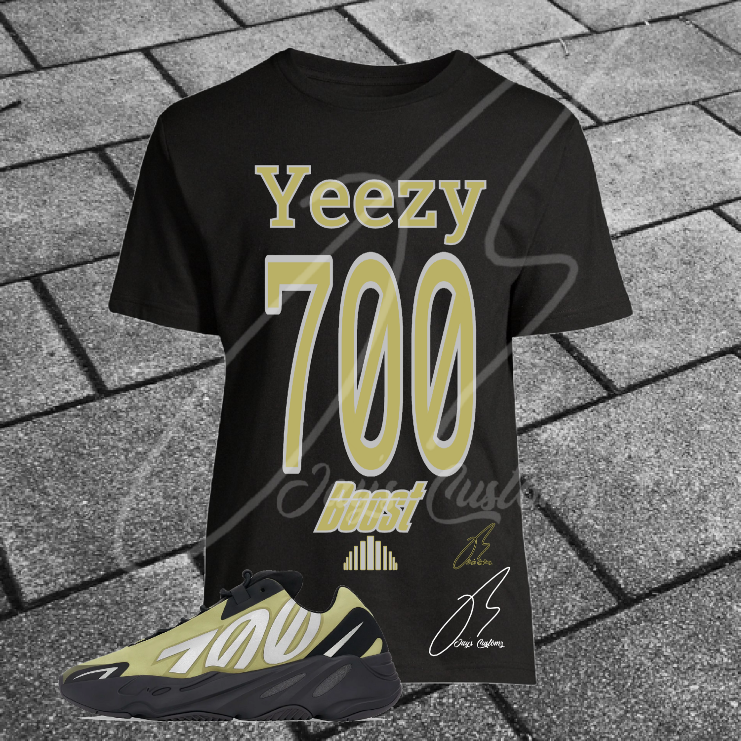 Yeezy 700 Graphic T-Shirt To Match Boost MNVN Resin