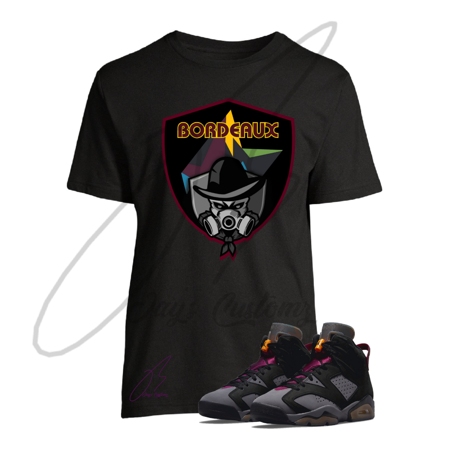 Toxic Man Graphic T-Shirt To Match Jordan Retro 6 Bordeaux