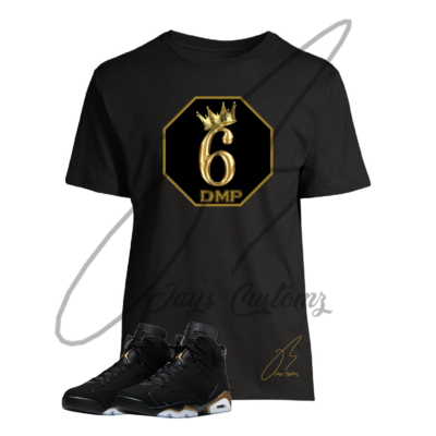 Crowned 6 Graphic T-Shirt To Match Jordan Retro 6 DMP/Gold