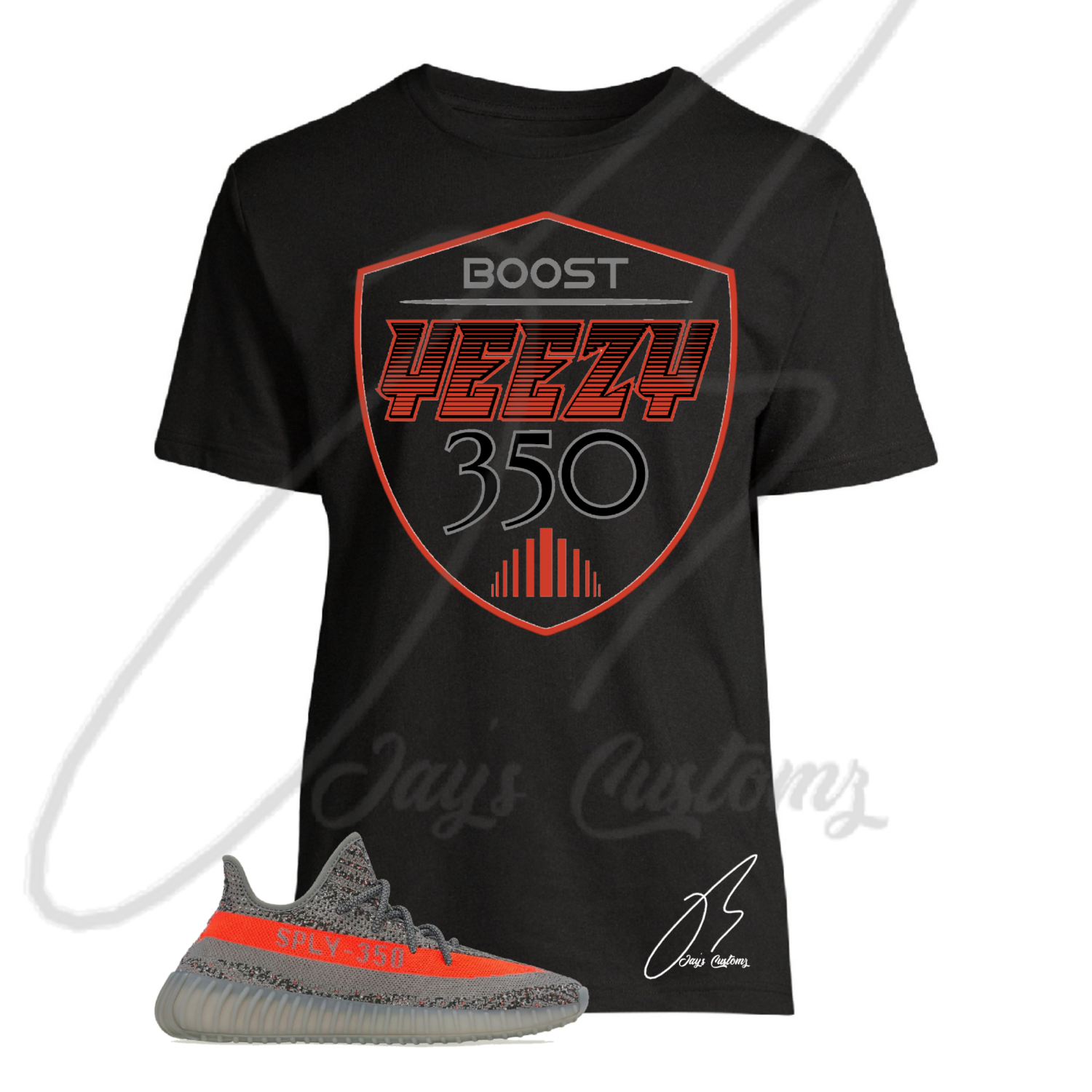350 Shield Graphic T-Shirt To Match Yeezy 350 Boost V2 Beluga