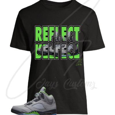Reflect Shirt To Match Jordan Retro 5 Reflective Green