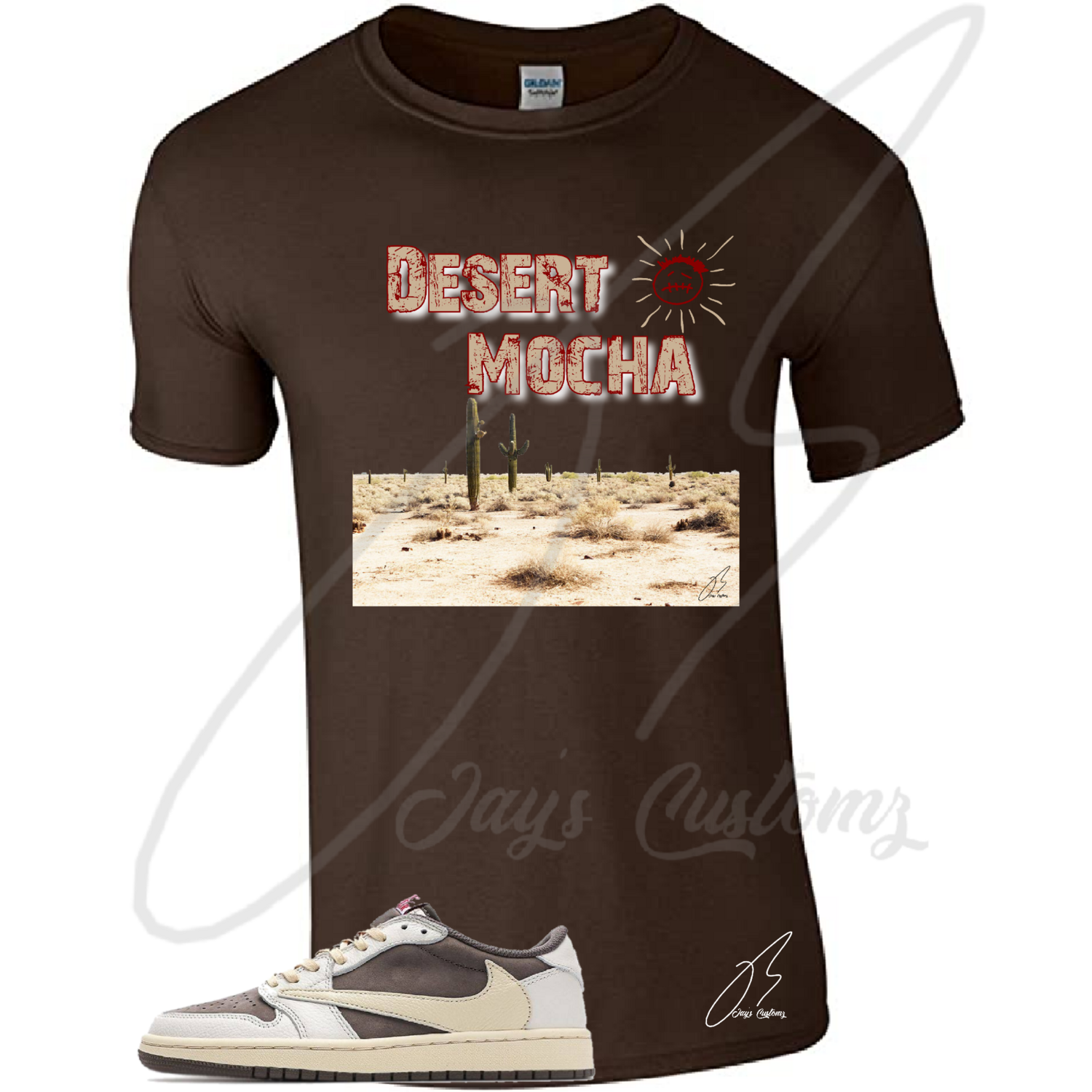 Shirt To Match Jordan 1 Low Travis Scott Reverse Mocha Desert Mocha