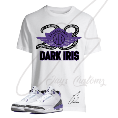 23 Wing Shirt To Match Jordan Retro 3 Dark Iris