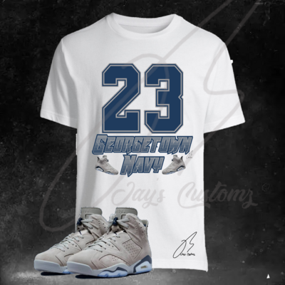 Jordan Retro 6 Georgetown Matching Shirt/Hoodie/Sweatshirt