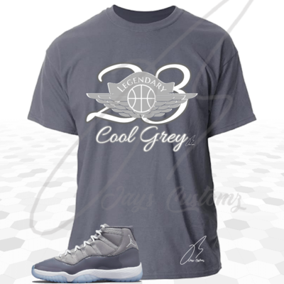 Jordan Retro 11 Cool Grey Matching Shirt/23 Wing