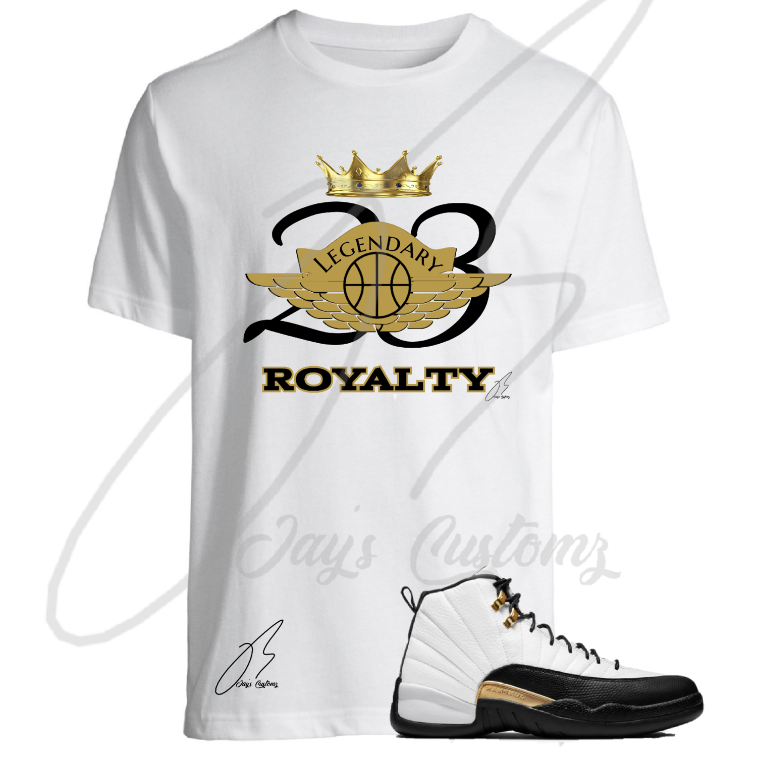 Jordan Retro 12 Royalty Matching Shirt/23 Wing