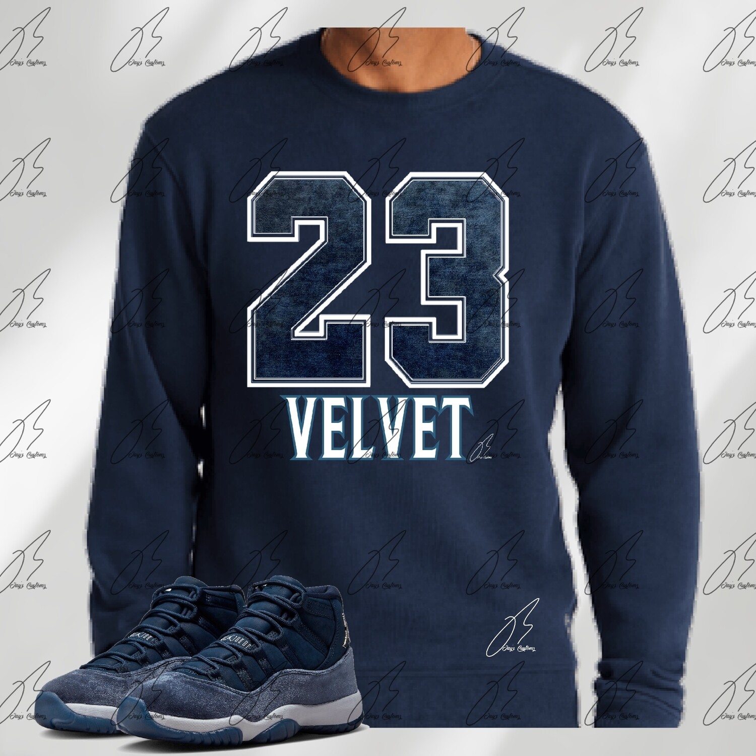 Jordan 11 Velvet Midnight Navy Matching Shirt, Sweatshirt, &amp; Hoodie/23