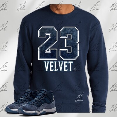 Jordan 11 Velvet Midnight Navy Matching Shirt, Sweatshirt, &amp; Hoodie/23
