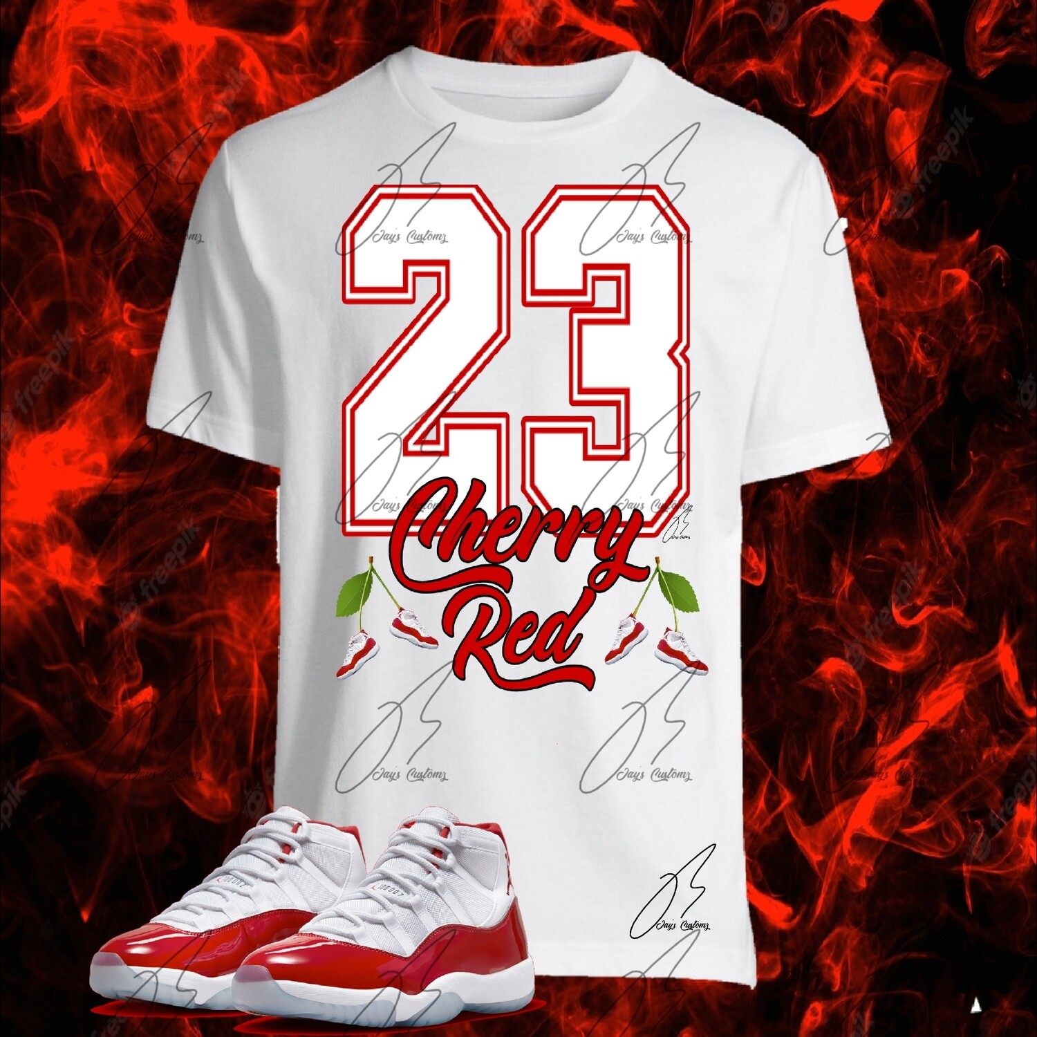 Jordan 11 Cherry Red Matching Shirt,Hoodie,Sweatshirt, Money Graphic Tee