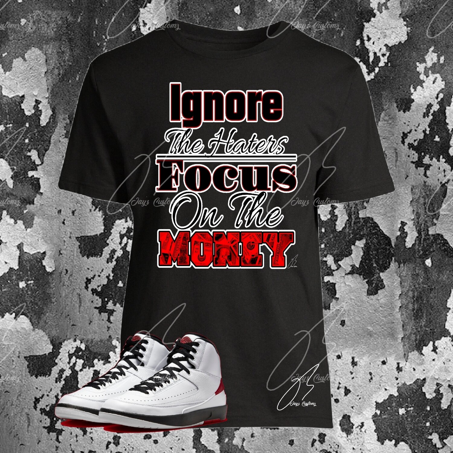 Jordan 2 OG Chicago Matching Shirt,Hoodie,Sweatshirt, Money Graphic Tee
