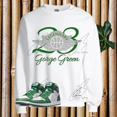 Jordan 1 Gorge Green Matching Shirt,Hoodie,Sweatshirt, 23 Wing Graphic Tee