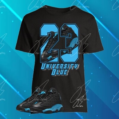 Jordan 13 University Blue Matching Shirt,Hoodie,Sweatshirt,23 Graphic Tee