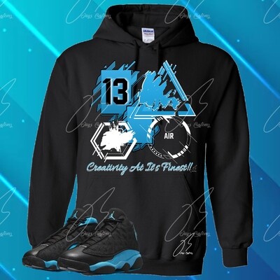 Jordan 13 University Blue Matching Shirt,Hoodie,Sweatshirt,Shapes Graphic Tee
