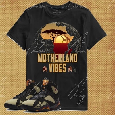Jordan 7 Black Olive Neutral Matching Shirt,Hoodie,Sweatshirt,Motherland Graphic Tee