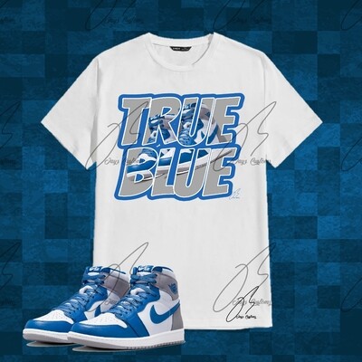 Jordan 1 True Blue Matching,Hoodie,Sweatshirt,Sneaker Graphic Tee