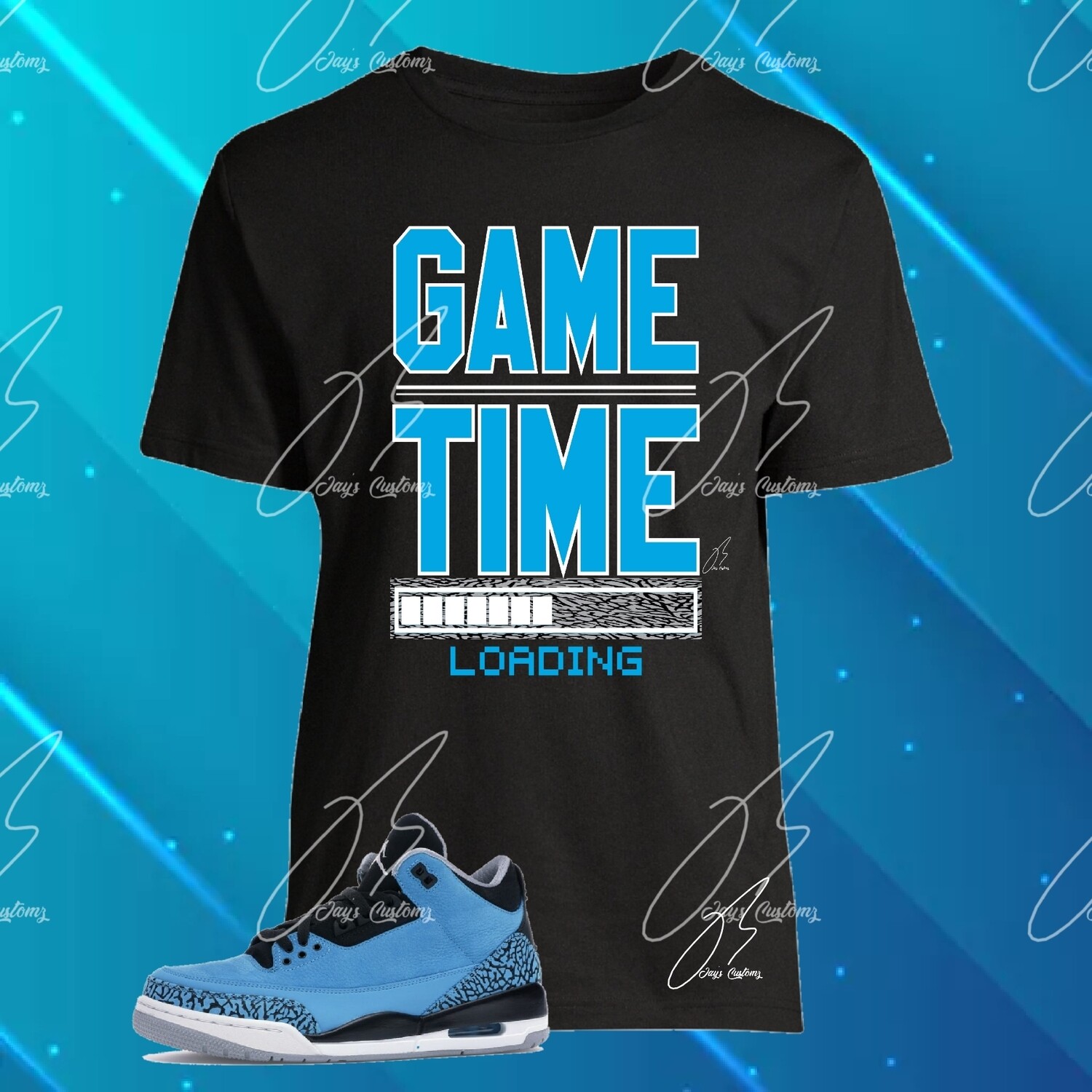 Jordan 3 Powder Blue Matching Shirt,Hoodie,Sweatshirt,Game Time Graphic Tee