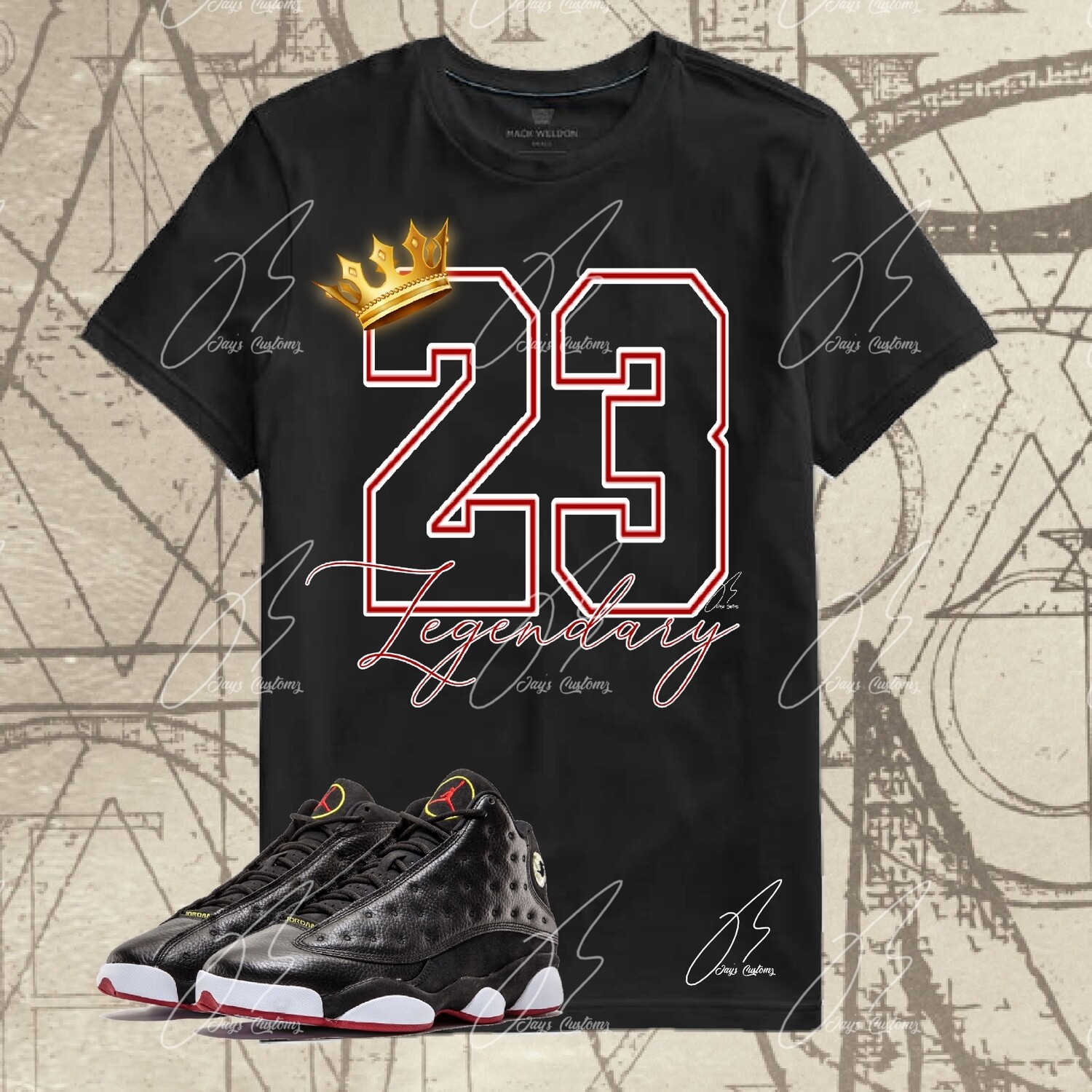 Jordan 13 Playoffs Matching,Sweatshirt,Sneaker Legendary Graphic Tee