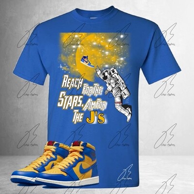 Jordan 1 Laney Matching Shirt, Reach For The Stars Graphic Tee