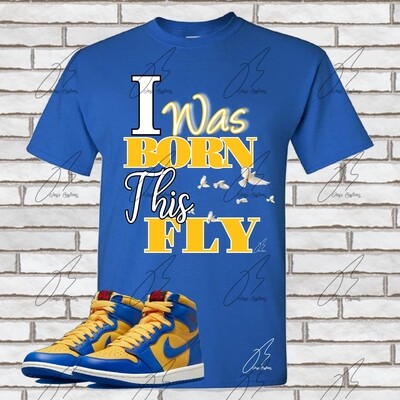 Jordan 1 Laney Matching Shirt, Born This Fly Graphic Tee