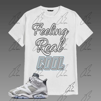 Jordan 6 Cool Grey Matching Shirt,Feeling Real Cool Graphic Tee