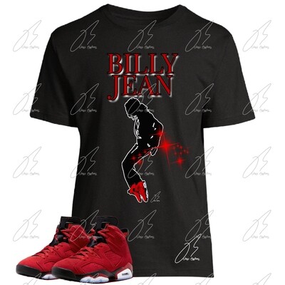 Jordan 6 Toro Bravo Matching T-Shirt,Billie Jean Graphic Tee
