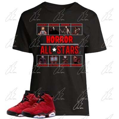 Jordan 6 Toro Bravo Matching T-Shirt,Horror Graphic Tee