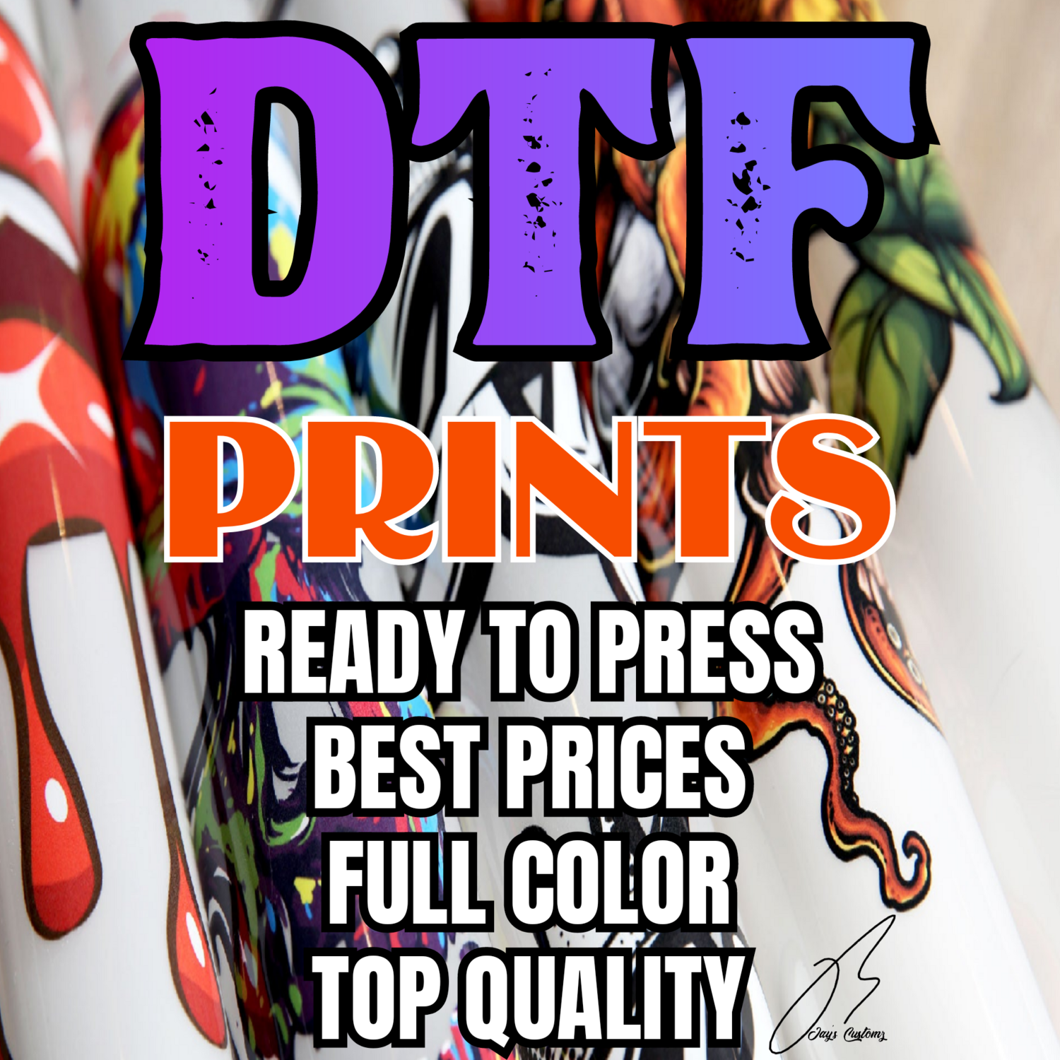 DTF Film Tranfers/Top Quality/Fast Shipping Always